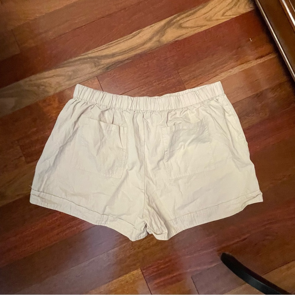 Casual Tan Women's Shorts - Picture 2 of 3